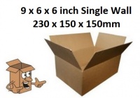 Cardboard boxes 9x6x6 inch small single wall